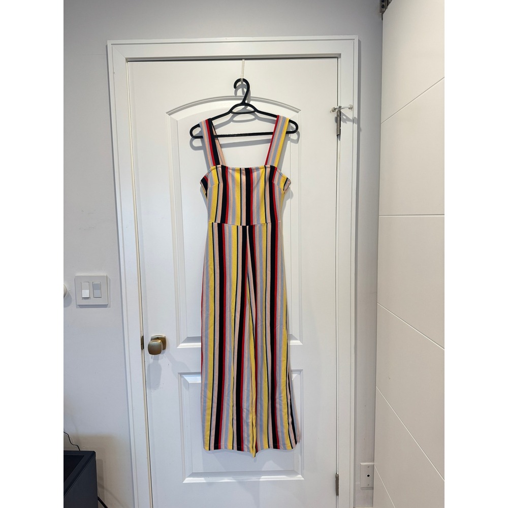 Urban Outfitters Striped Jumpsuit Wide Leg‎ Sleeveless Casual Medium